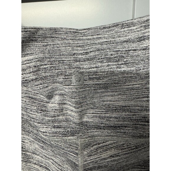Lululemon Wunder Under Crop‎ Hi-Rise Space Dye Camo Seal Gray Coal size 8 NWT - Picture 6 of 11